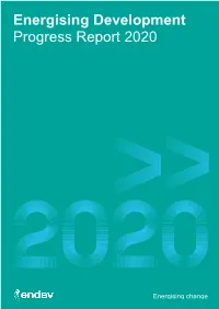 Energising Development Progress Report 2020