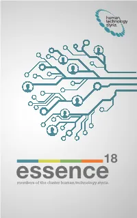 Essencemembers of the Cluster Human.Technology.Styria