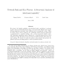 Network Risk and Key Players: a Structural Analysis of Interbank Liquidity∗