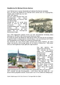 Stadtkirche St. Michael Kirche Gehren