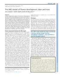 The ABC Model of Flower Development: Then and Now John L