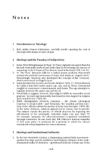 1 Introduction to 'Ideology' 2 Ideology and the Paradox of Subjectivity 3
