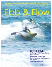 FALL 2002 Volume 2 (2) Ebb & Flow