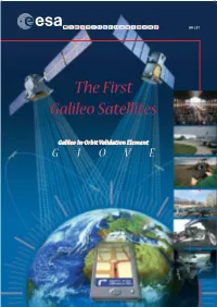 First Galileo Satellites Galileo In-Orbit Validation Element