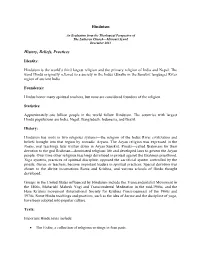 Hinduism History, Beliefs, Practices