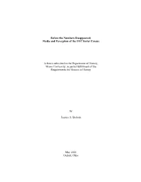 Media and Perception of the 1937 Soviet Census a Thesis Submitted To