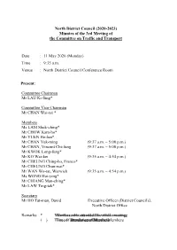 Minutes of the 3Rd Meeting of the Committee on Traffic and Transport