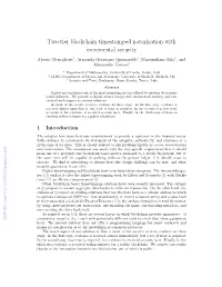 Two-Tier Blockchain Timestamped Notarization with Incremental Security