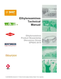 Best Practices Manual for Ethylene Amines