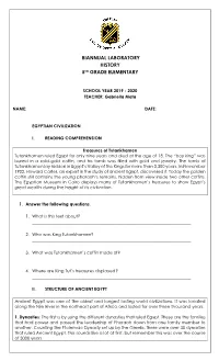 Biannual Laboratory History 5Th Grade Elementary