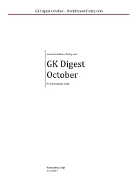 GK Digest October – Bankexamstoday.Com