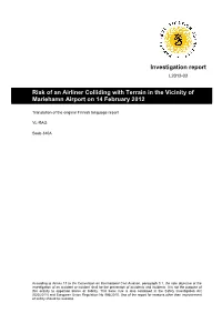 Investigation Report Risk of an Airliner Colliding With