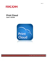 Print Cloud User’S Guide