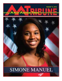 SIMONE MANUEL During My Enrollment Period, I Searched for a Health Plan That Would Give 1