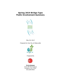 Spring 2019 Bridge Type Public Involvement Summary
