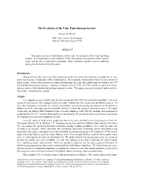 The Evolution of the Unix Time-Sharing System*