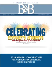2016 ANNUAL CONVENTION PRE-CONVENTION BROCHURE INSIDE on PAGE 22 NIA Benchbar Coverage40 V2.Pdf 1 10/18/15 1:27 PM