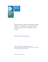 A Comparative Analysis of Party Based Foreign Policy Co