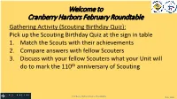 Cranberry Harbors Roundtable Slides