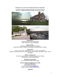 Delaware Scenic and Historic Highway Nomination Application