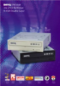 DW1640 16X DVD Rewriter 8.5GB Double Layer