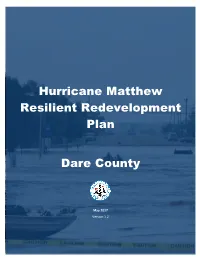 Hurricane Matthew Resilient Redevelopment Plan Dare County