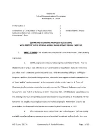 MD Docket 20-270. Comments by P. Randall Knowles. Page 1 of 10. Before the Federal Communications Commission Washington, DC 2055