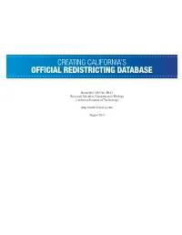 Official Redistricting Database
