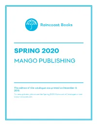 Spring 2020 Mango Publishing