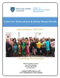 Center for Multicultural & Global Mental
