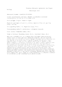 Elsevier Editorial System(Tm) for Fungal Ecology Manuscript Draft