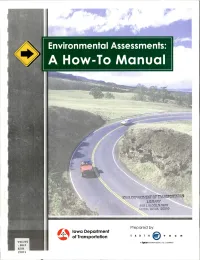 Environmental Assessments: a How-To Manual