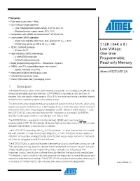 Low Voltage, One-Time Programmable, Read-Only Memory