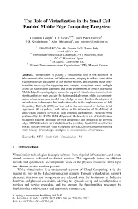 The Role of Virtualization in the Small Cell Enabled Mobile Edge Computing Ecosystem