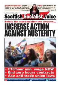 10/Hour Min. Wage NOW • End Zero Hours