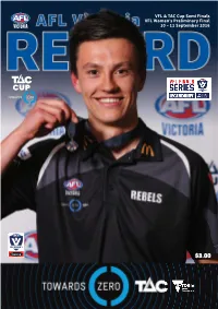 AFL Vic Record Week 25.Indd