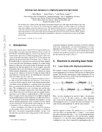Electron-Spin Dynamics in Elliptically Polarized Light Waves