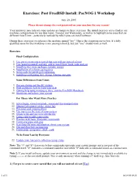 Exercises: Post Freebsd Install: Pacnog I Workshop