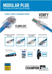 Feed-Thru Modular Plugs Marked on Tool Blade for 2,000+ Cuts Together in One Compact Space