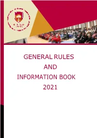 General Rules and Information Book 2021