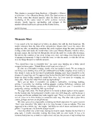 Harway Memento Mori Excerpt from SUNDOWN