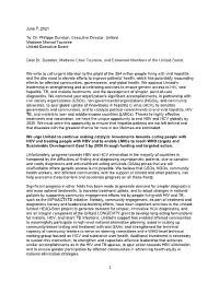 June 7, 2021 To: Dr. Philippe Duneton