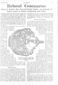 Survey of Britain's Most Powerful Radial Engine : an Example Of
