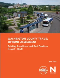 Washington County Travel Options Assessment Existing Conditions Report