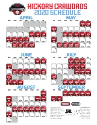 2020 PDF Schedule