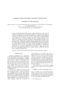 Artificial Neural Networks