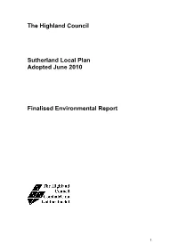 SULP Finalised Environmental Report