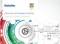 Advanced Technologies Initiative Manufacturing & Innovation