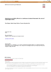 Analysing Accessibility Effects in a Continuous Treatment Framework: the Case of Copenhagen Metro