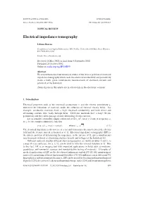 Electrical Impedance Tomography